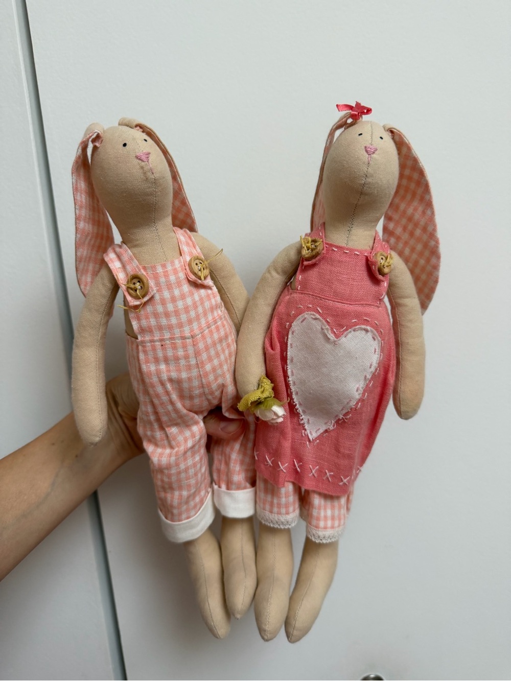 Handmade Bunny Doll Set – Matching Rabbit Dolls